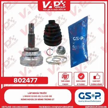 GSP LÁP NGOÀI TRƯỚC L RAV4 2.0 00-05, 2.4 00-08 RĂNG NGOÀI 26 RĂNG TRONG 27