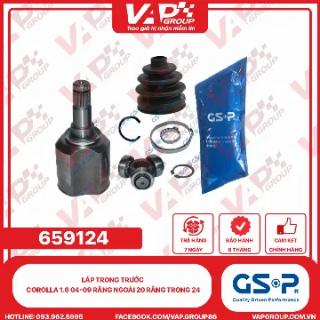 GSP LÁP TRONG TRƯỚC COROLLA 1.6 04-09 RĂNG NGOÀI 20 RĂNG TRONG 24