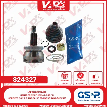 GSP Láp ngoài Trước Santa Fe 2.2 07-12 2.4 2.7 09-13 SORENTO 2.0 2.2 2.4 Ngoài 30 Trong 36 Răng (Mt)(At)