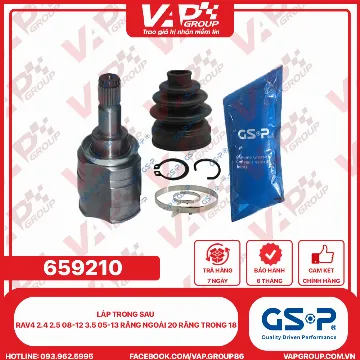 GSP LÁP TRONG SAU RAV4 2.4 2.5 08-12 3.5 05-13 RĂNG NGOÀI 20 RĂNG TRONG 18