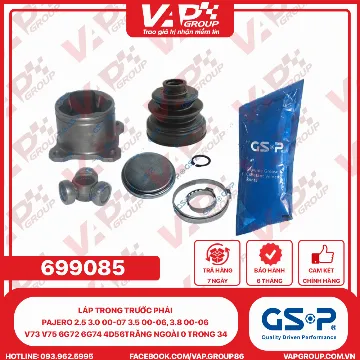 GSP Láp Trong Trước Phải Pajero 2.5 3.0 00-07 3.5 00-06, 3.8 00-06 V73 V75 6G72 6G74 4D56TRăng Ngoài 0 Trong 34