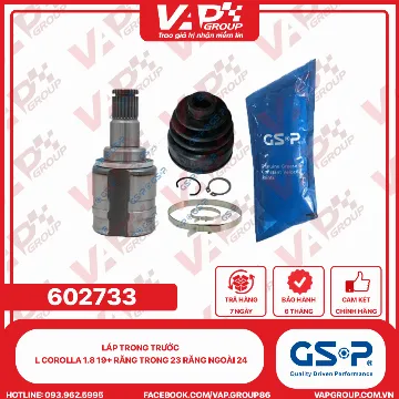 GSP LÁP TRONG TRƯỚC L COROLLA 1.8 19+ RĂNG TRONG 23 RĂNG NGOÀI 24