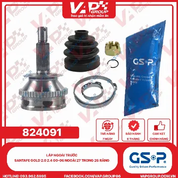 GSP Láp Ngoài Trước SantaFe GOLD 2.0 2.4 00-06 Ngoài 27 Trong 26 Răng