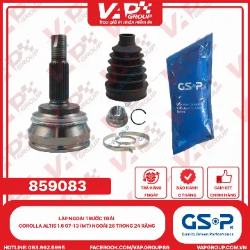 GSP LÁP ngoài trước trái Corolla Altis 1.6 07-13 (MT) Ngoài 26 trong 24 răng