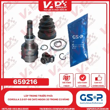GSP LÁP trong trước phải Corolla 2.0 97-99 (MT) Ngoài 20 trong 23 răng