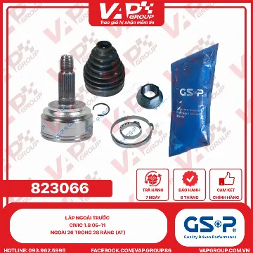 GSP Láp Ngoài Trước Civic 1.8 06-11 Ngoài 26 Trong 28 Răng (At)