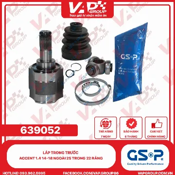 GSP Láp Trong Trước Accent 1.4 14-18 Ngoài 25 Trong 22 Răng