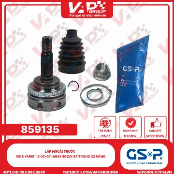 GSP LÁP ngoài trước Vios Yaris 1.5 03-07 (ABS) Ngoài 24 trong 23 răng