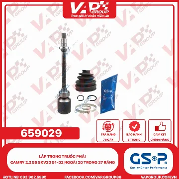 GSP LÁP trong trước phải Camry 2.2 5S SXV20 91-02 Ngoài 20 trong 27 răng