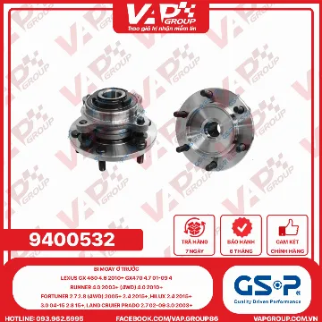 GSP Bi Moay Ơ Trước Lexus Gx 460 4.6 2010+ Gx470 4.7 01-09 4Runner 4.0 2003+ (4Wd) 4.0 2010+ Fortuner 2.7 2.8 (4Wd) 2005+ 2.4 2015+ Hilux 2.4 2015+ 3.0 04-15 2.8 15+ Land Cruier Prado 2.7 02-09 3.0 2003+