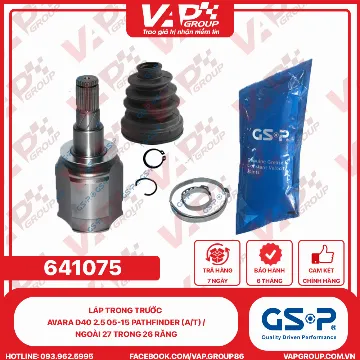GSP Láp Trong Trước Navara D40 2.5 05-15 PATHFINDER (A/T) /Ngoài 27 Trong 26 Răng