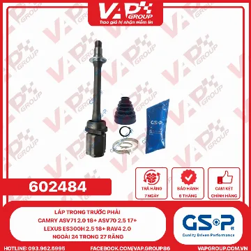 GSP LÁP trong trước phải Camry ASV71 2.0 18+ ASV70 2.5 17+ LEXUS ES300H 2.5 18+ RAV4 2.0 Ngoài 24 trong 27 răng