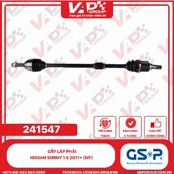 GSP Cây Láp Phải Nissan Sunny 1.5 2011+ (MT)
