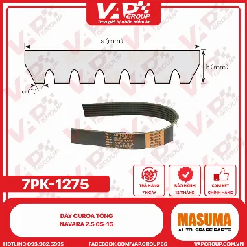 Dây Curoa Tổng Navara 2.5 05-15