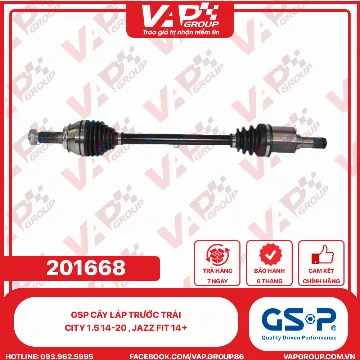 GSP Cây Láp Trước Trái City 1.5 14-20 , Jazz Fit 14+