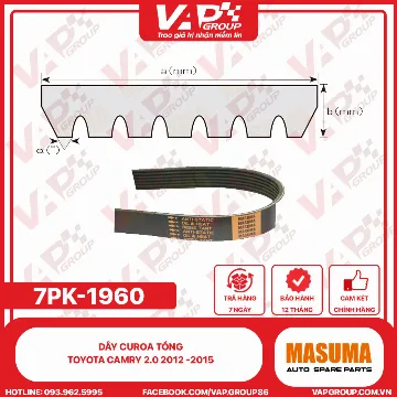 Dây Curoa Tổng Toyota Camry 2.0 2012 -2015