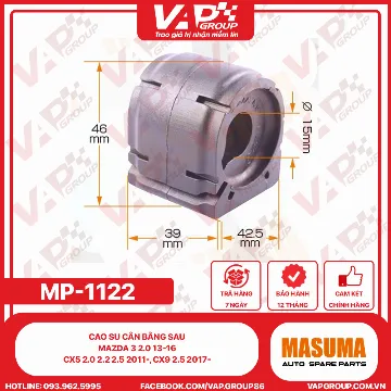 Cao Su Cân Bằng Sau Mazda 3 2.0 13-16, Cx5 2.0 2.2 2.5 2011-, Cx9 2.5 2017-