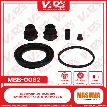 Bộ Cuppen Phanh Trước trái Huyndai Accent 1.4 05-11, Kia Rio 1.4 05-12