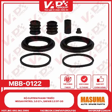 Bộ Cuppen Phanh Trước Nissan Patrol 3.0 07+, Safari 2.8 97-00