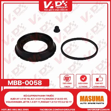 Bộ Cuppen Phanh Trước Audi A1 1.4 10-18, A3 1.4 07-13, Mazda 2 1.6 03-07, Volkswagen Jetta 1.4 07-11, Passat 1.8 13-17/ 2.0 10-17
