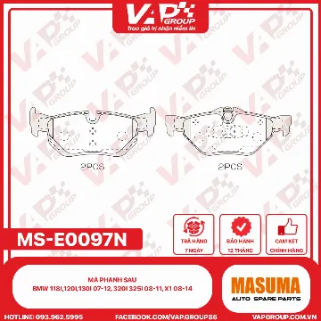 Má Phanh Sau Bmw 118I,120I,130I 07-12, 320I 325I 08-11, X1 08-14