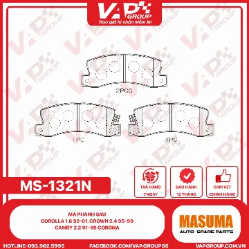 Má phanh sau COROLLA 1.6 92-01, Crown 2.4 95-99, Camry 2.2 91-99 Corona