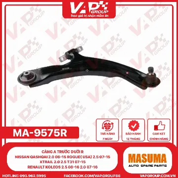 Càng A Trước Dưới R Nissan Qashqai 2.0 06-15 Rogue( Usa) 2.5 07-15 XTrail 2.0 2.5 T31 07-15 Renault Koleos 2.5 08-16 2.0 07-16