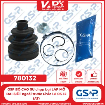 GSP BỘ CAO SU chụp bụi LÁP MỠ ĐAI SIẾT ngoài trước Civic 1.8 05-12 (AT)