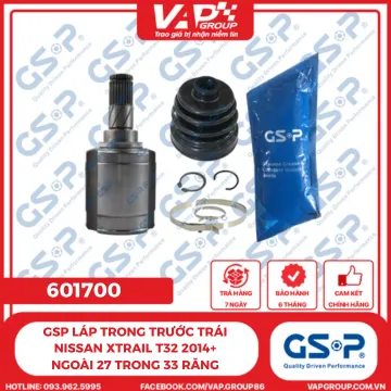 GSP Láp Trong Trước Trái Nissan Xtrail T32 2014+ Ngoài 27 Trong 33 Răng