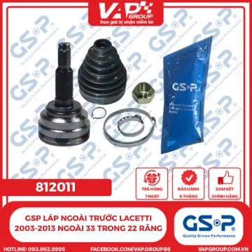 GSP Láp Ngoài Trước Lacetti 2003-2013 Ngoài 33 Trong 22 Răng