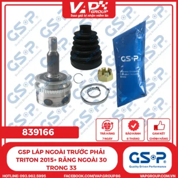 GSP Láp Ngoài Trước Phải Triton 2015+ Răng Ngoài 30 Trong 33