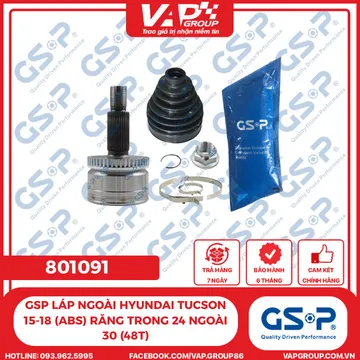 GSP Láp Ngoài Hyundai Tucson 15-18 (ABS) Răng Trong 24 Ngoài 30 (48T)