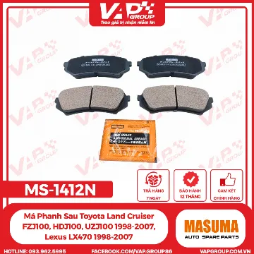 Má Phanh Sau Toyota Land Cruiser FZJ100, HDJ100, UZJ100 1998-2007, Lexus LX470 1998-2007